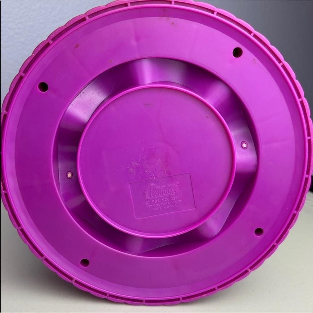 Vintage 90s Colorful Pink Purple Blue Horse Musical Carousel Toy merry-go-round - Picture 12 of 14